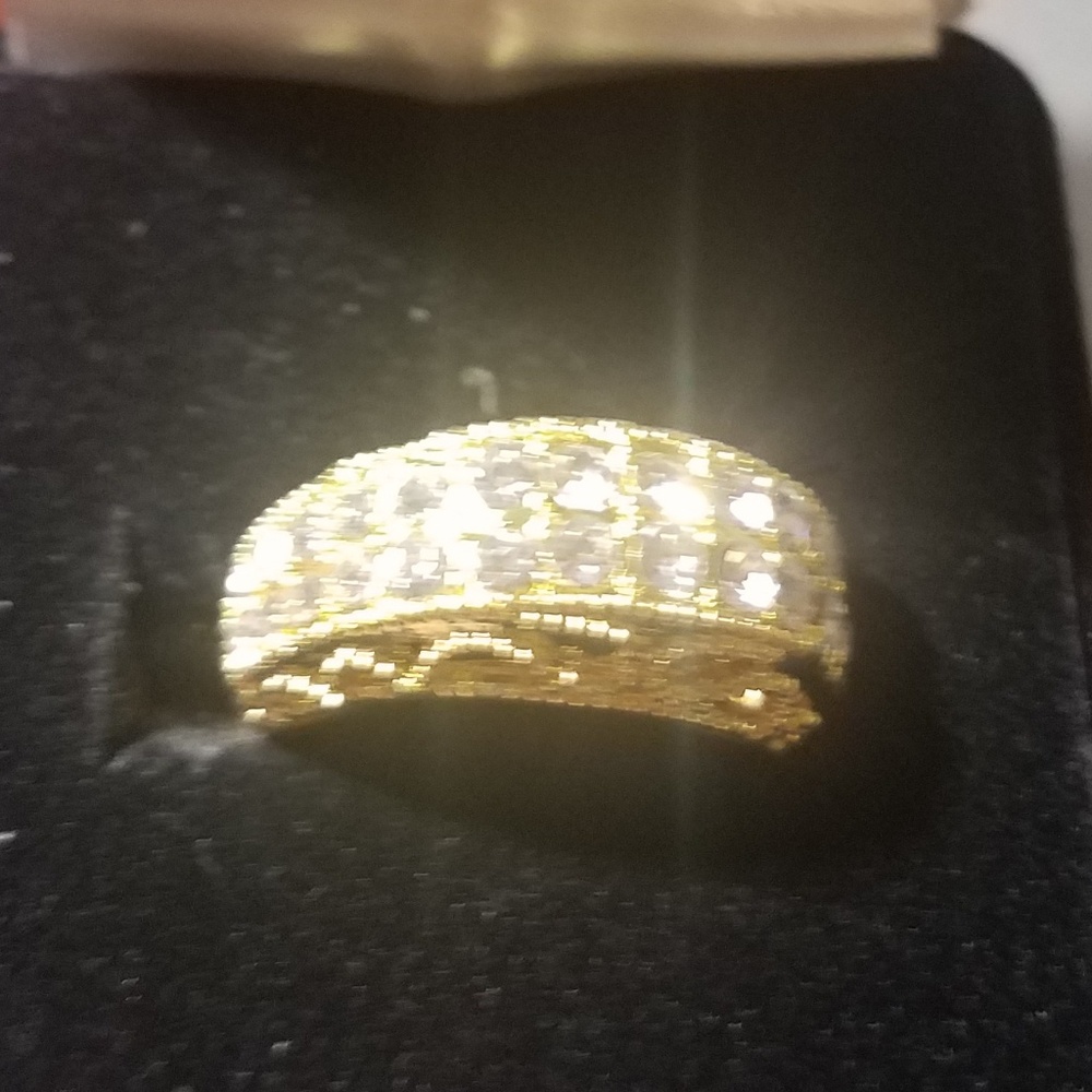 Gold plated AAAAA CZ ring